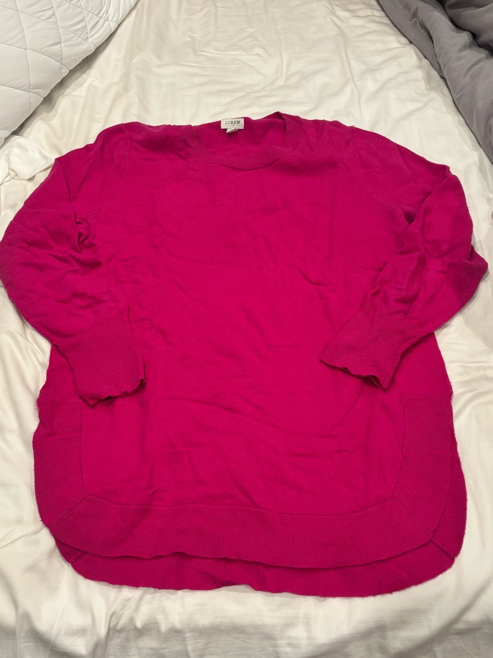 J. Crew Women's Tunic Sweater in Fuchsia Pink